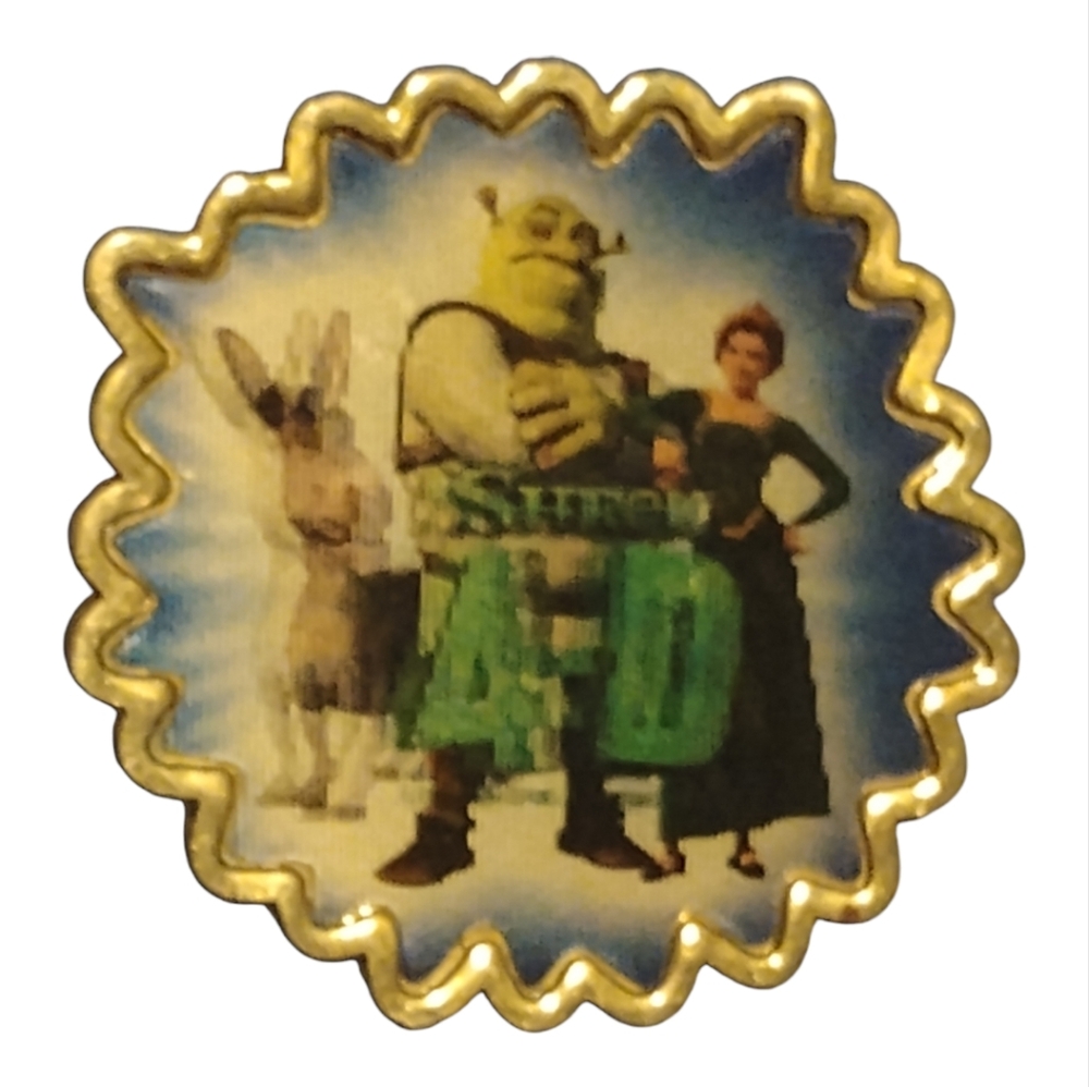 Disney universal studios theme park Shrek 4D trading pin
